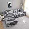 Geometric Elastic Sofa Cover Slipcovers L-Shaped Corner Sofa Couch Cover Armchair Sofa Cover 1/2/3/4 Seater for Living Room 1PC