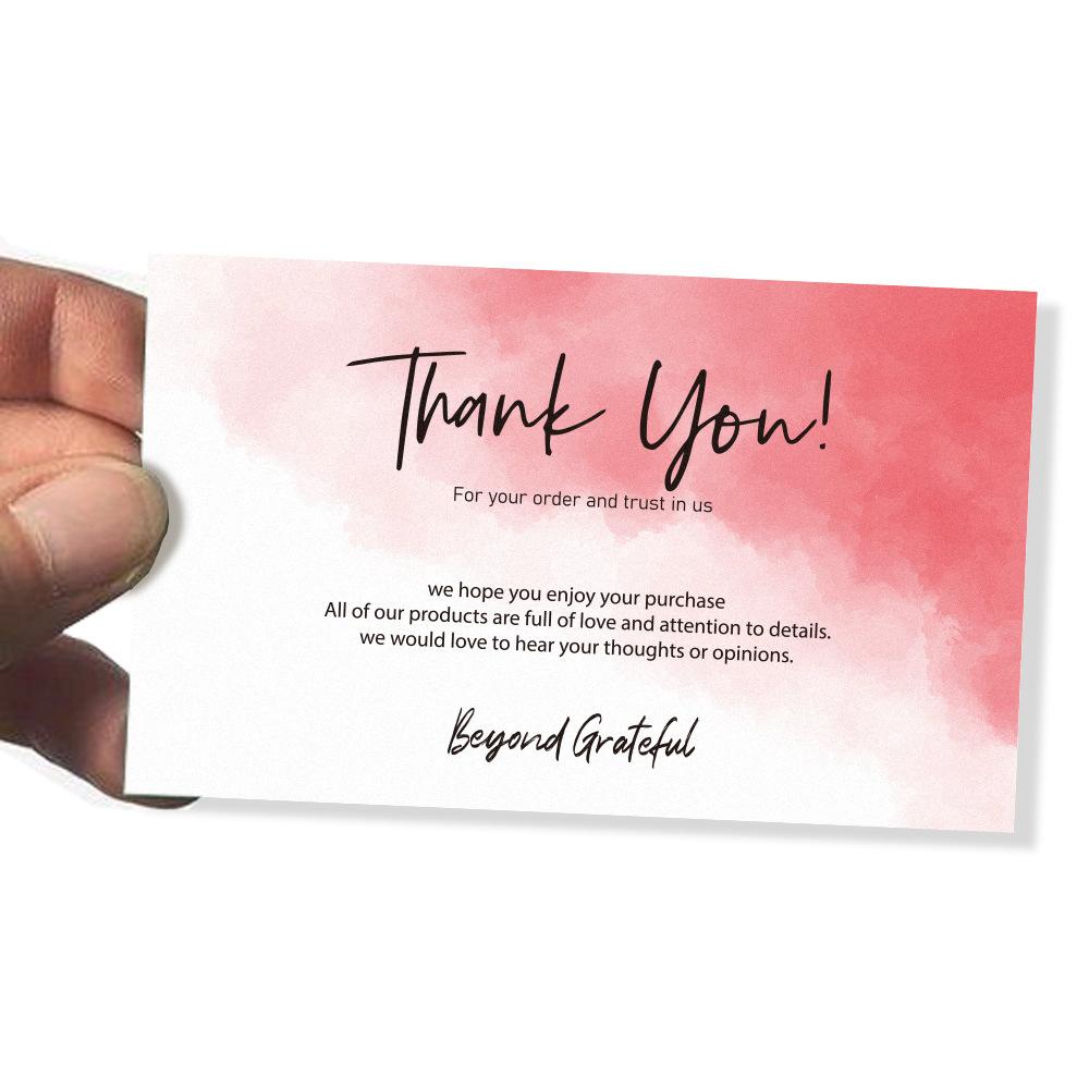 Inserts Supporting Small Businesses Appreciate Card Thank You For Your Order Beyond Grateful Labels
