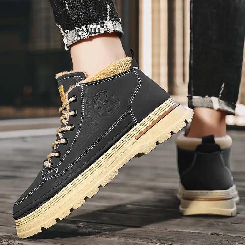 Fashion Plush Orange Yellow Boots Men Shoes Boots Due To Sneakers Sport 2025g Tenes Casuals Outings Loofers Wide Fit Cosplay