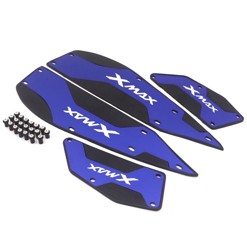 Motorcycle Foot Rest Plate Skidproof For XMAX300 Accessories XMAX 250 300 Aluminum Alloy Pedal Plate Modified Footrest