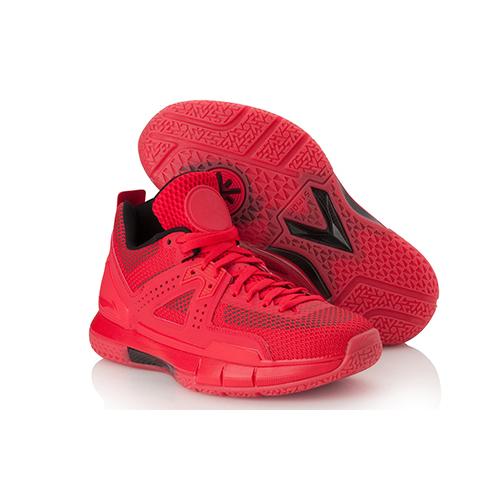Li Ning WOW 5 Rutschfest Leicht Niedrig geschnitten Basketballschuhe Herren Rot ABAL047-11