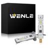 WENLE Ultra Kompaktowa Lampa Przeciwmgielna LED H1 3800K Cytrynowo Żółta