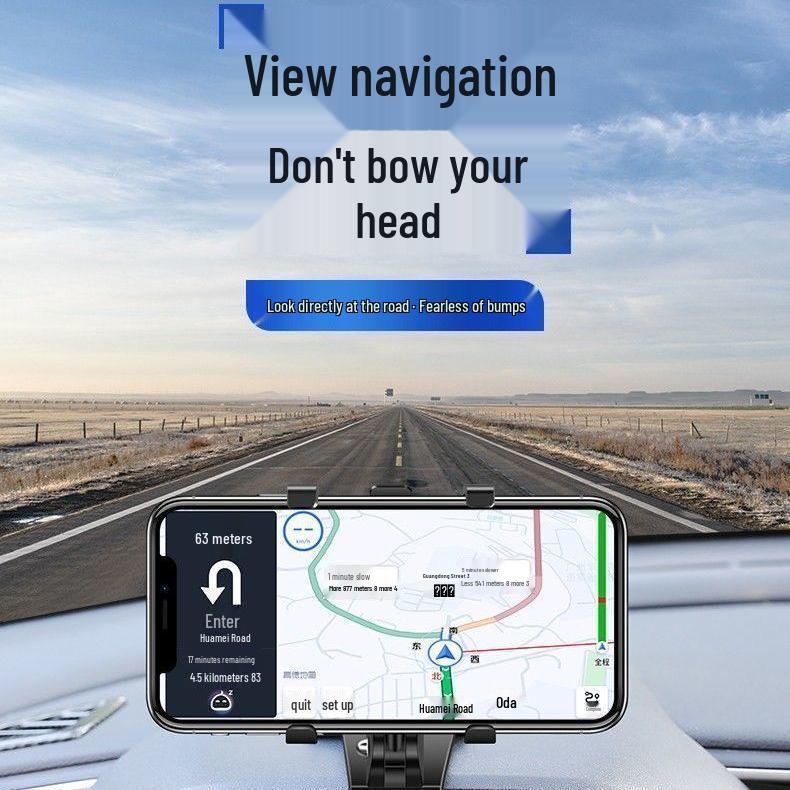 2025 Universal Car Dashboard Phone Holder – Rearview Mirror, Multifunctional Interior Navigation Mount