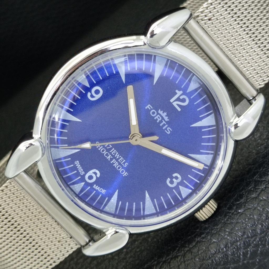 

ВИНТАЖНЫЕ МЕХАНИЧЕСКИЕ ЧАСЫ С РУЧНЫМ ЗАВОДОМ, ОТРЕСТАВРИРОВАННЫЕ, ШВЕЙЦАРСКИЕ, МУЖСКИЕ, СИНИЙ ЦИФЕРБЛАТ, a700806-5 R205a-a700806