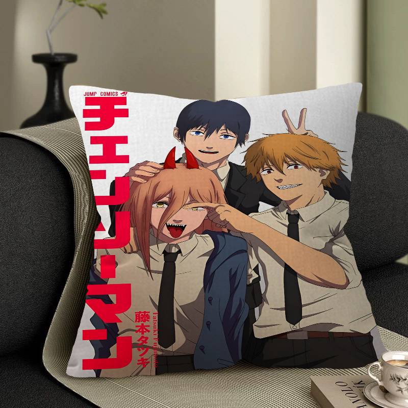 Anime Chainsaw Man Pillowcases Home Bedding Decorative Pillow Cover Wedding Super Soft Pillow Case