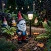 SPINNDO Halloween Decorations Outdoor, Horror Decor Garden Gnome Statue