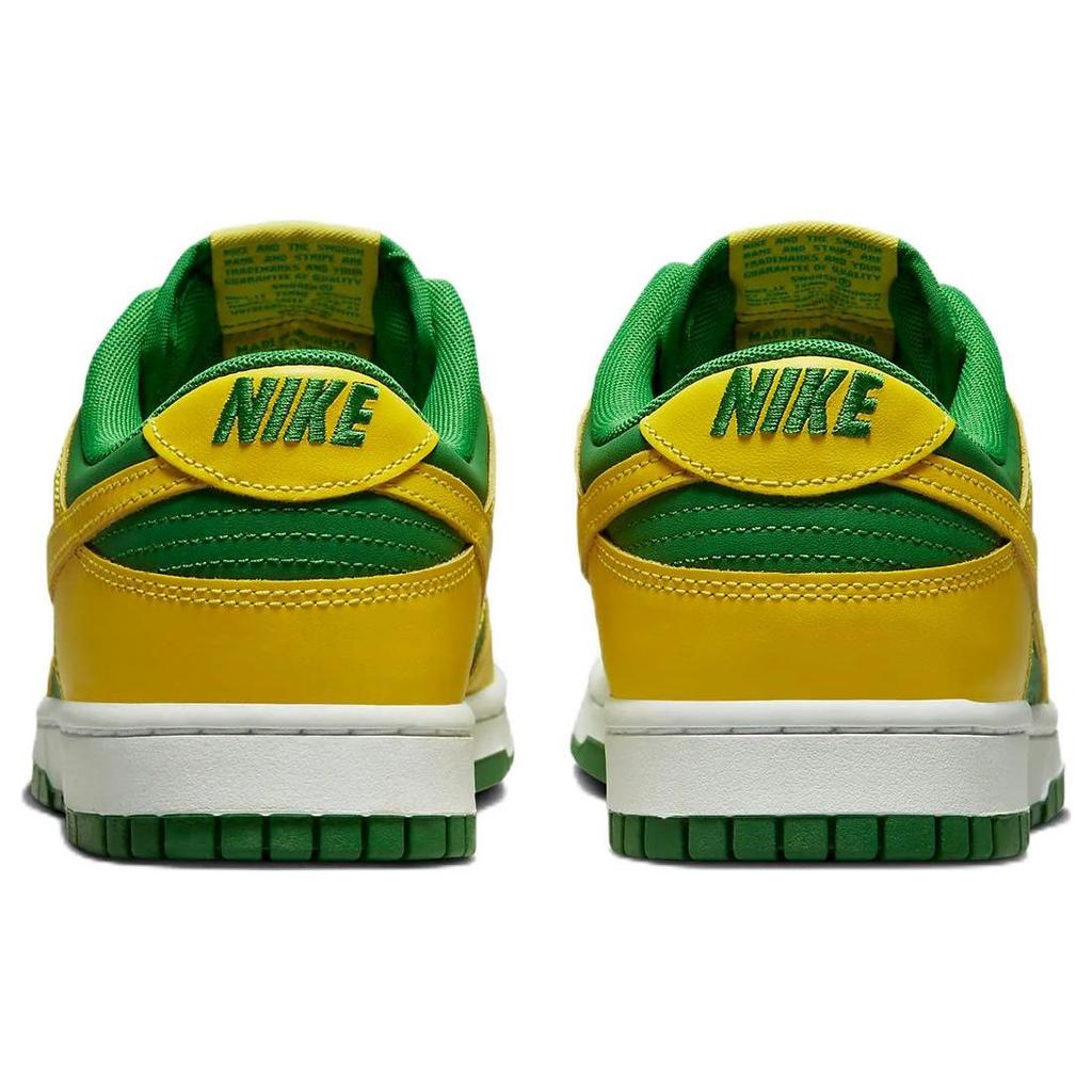 Nike Dunk Low Reverse Brazil Herren Sneakers Gelb Apfelgrün Weiß DV0833-300