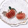 Fashion Jewelry Halloween Exquisite Gift Corsage Pin Pumpkin Lapel Pins Women Brooch Suit Brooch