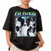 Custom Border Collie Collage Mens Kids T Shirt, Vintage Dog Lover Tee, Personalized Pet Name Gift