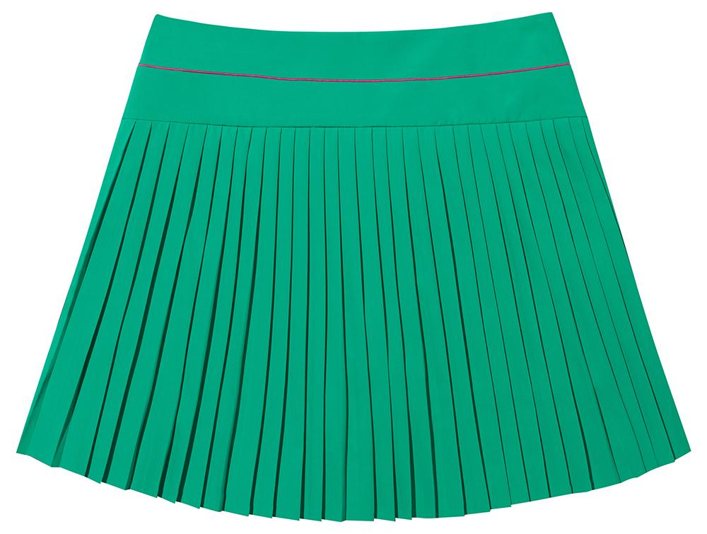 Opeuwikendeu Green Pleated Skirt
