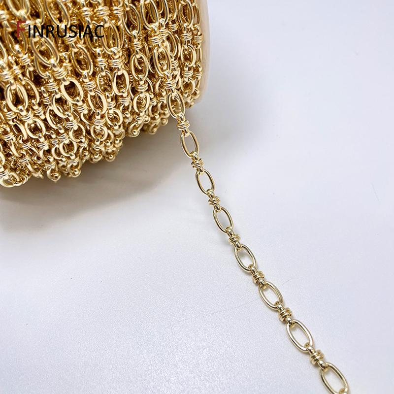14K Gold Plated Brass Thick Large Heavy Chains For Jewelry Making Supplies,DIY Necklace Bracelet Jewelry Chain Finding