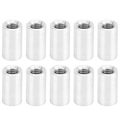 10Pcs Round Standoff Aluminum Alloy Female Thread Pillar Connecting Column Spacer M4x0.7mmLong 10mm