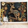 Flower Kangaroo Theme Digital Printing Polyester Wall Hanging Tapestry Decorative Living Room Bedrooms Office Background Gift