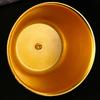 Luxurious Gold Color Serving Bowl Treat Container For Candy Nut And Snacks With Artisanal Arabesques Detailing