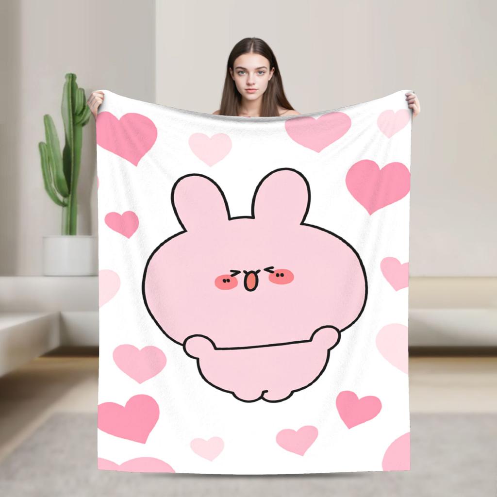 Asamimichan und Anemimi Super Warme Decke Junge Mädchen Plüsch Bettwäsche Überwürfe Flauschige Sofa Sessel Flanell Bettbezug Sofa Bettdecke