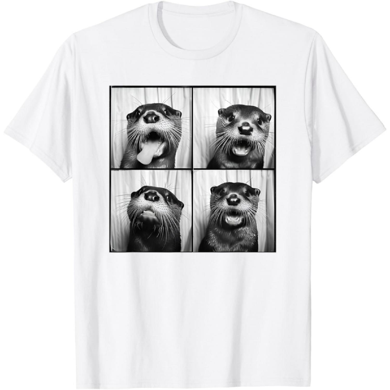 Cute Otter Face Love Otters Funny Animal Sea Otter Lover T-Shirt S