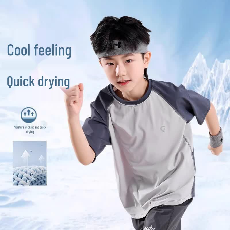 Yoyo One Boys' Summer Quick-Dry T-Shirt & Ice Silk Pants Collection
