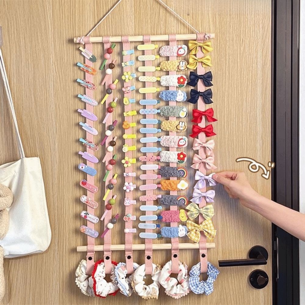 Wall Hanging Hair Bows Organizer Large Capacity Headband Display Holder  Bathroom