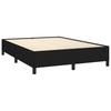 Box Spring Bed with Mattress Black 140 x 190 cm Fabric