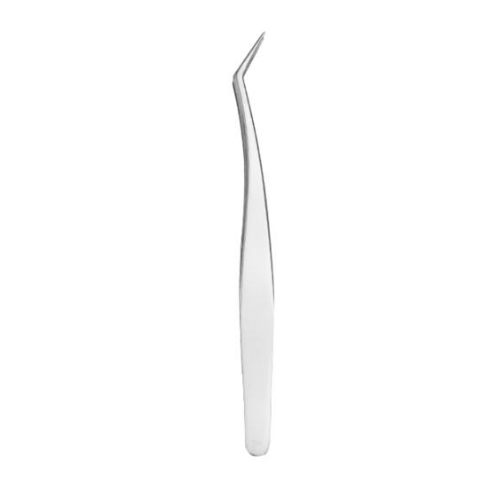 

False Eyelash Tweezers Precision Single Cluster Eyelash Tweezers Stainless Steel Eyelash Applicator Tool for Lash Artists Home Travel 4