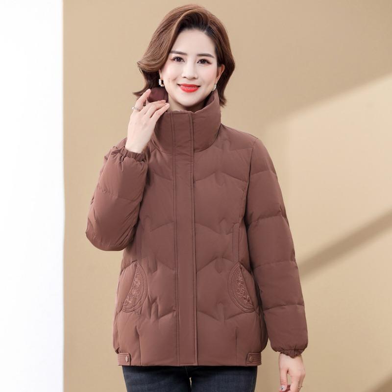 Grandma Winter Down Jacket Short Mother Winter Thick Large Size Old Lady Cotton Clothes Jacket