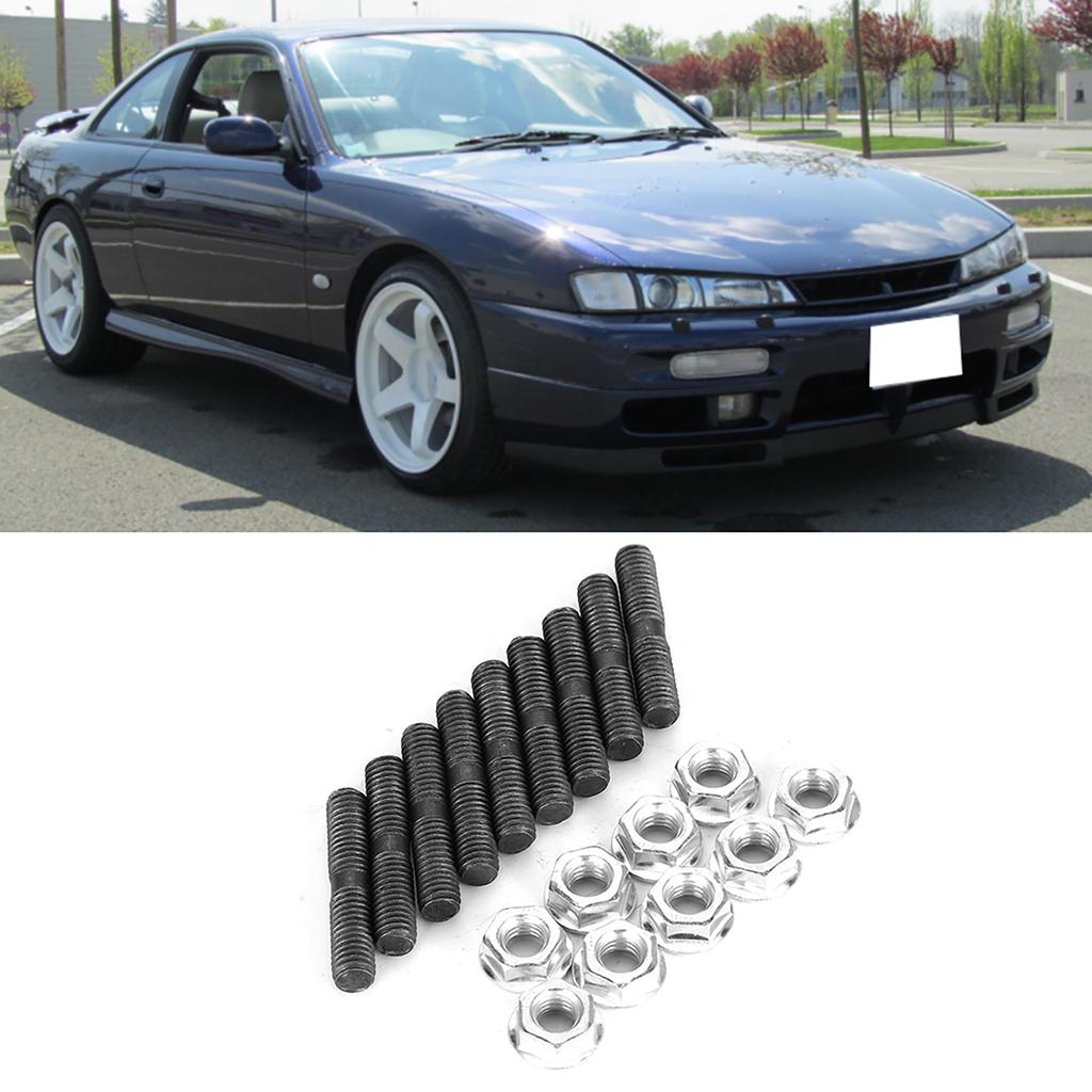 9 Stück Turbobolzen + Sicherungsmutter Passend für S13 S14 S15 SR20 CA18