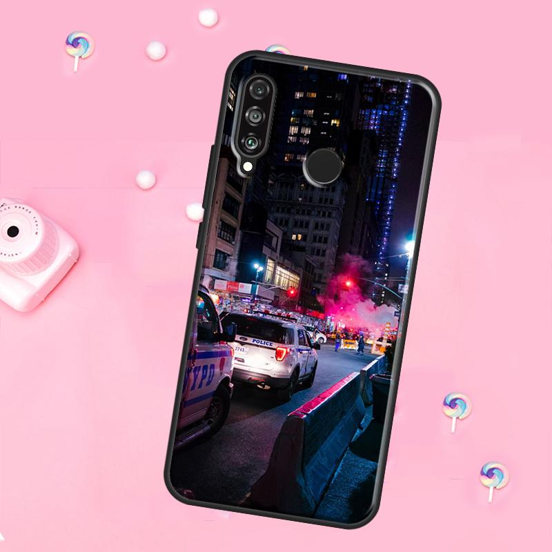 

Police Car For Huawei Nova 12i 7i 8i 11i 12s Y73 Y70 Y90 Y60 Y72 Y61 Y91 9 10 SE P30 Pro P40 Lite Case Huawei P20 Lite