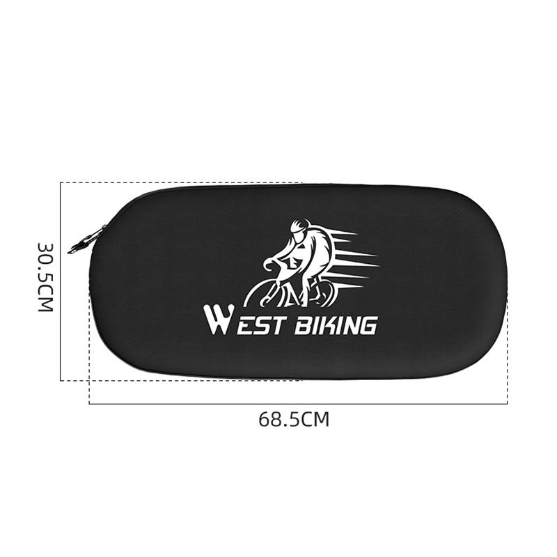 West Biking Bicycle Chain Cover Dust Protective Case Chainring Waterproof Road Mountain Folding Bicycle Sprocket Bilke Equipme 68.5x30.5cm чёрный