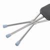 Folding Cane Stool Portable Walking Stick Chair Stainless Steel Elderly Crutch StoolBlack