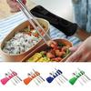 Portable Lunch Tableware Cutlery Set Stainless Steel Spoon Fork Cutter Chopsticks Travel Outdoor