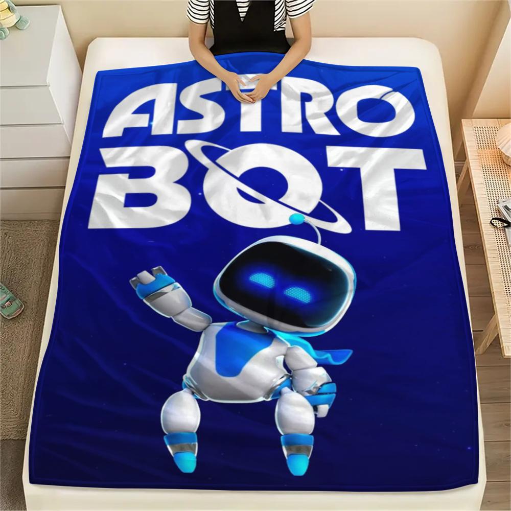 1 Pezzo Coperta in Flanella con Stampa ASTRO BOT, Alta Qualità, Confortevole per Tutte le Stagioni, Decorazione per la Casa, Calore e Comfort, Perfetta per Regali di Natale