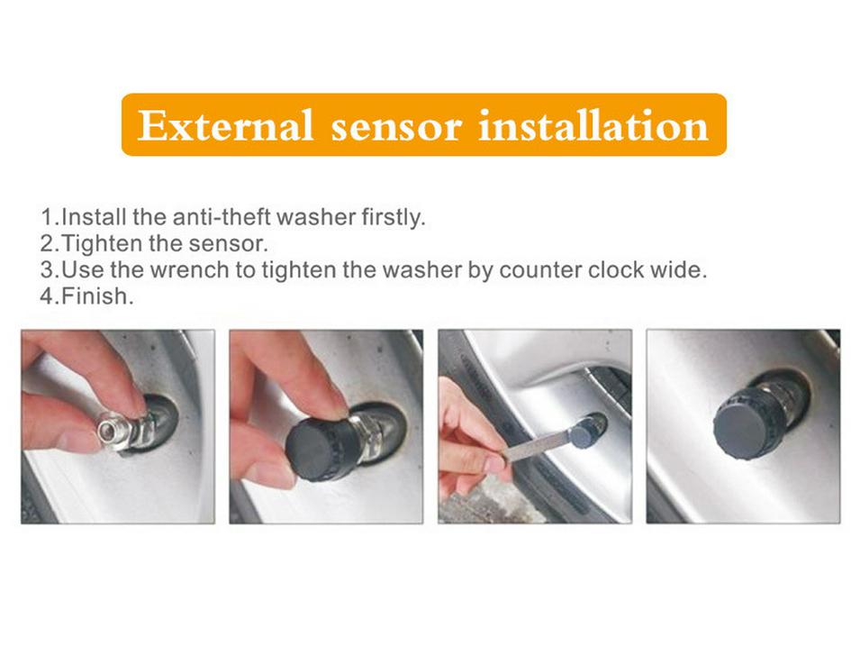 2025 Car Solar Wireless Tire Pressure Monitoring System, Built-in TPMS, High-Accuracy
