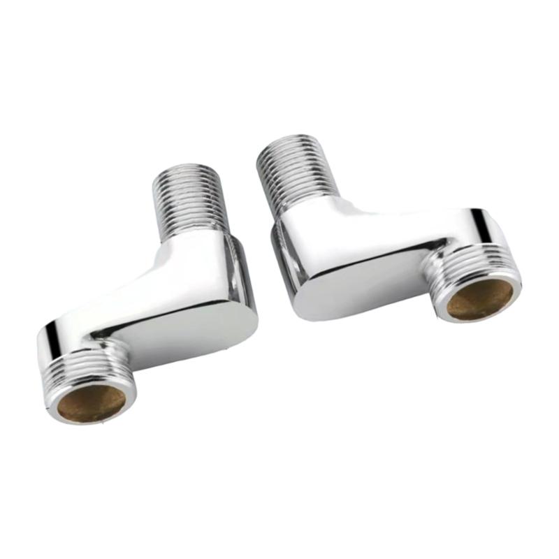 652F Easy installs Brass Shower Adapters Threaded Design Bathroom Faucet Connection Bathroom Fixture Reducers Adapters for Home