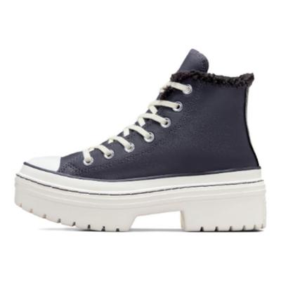 Chuck Taylor All Star Lugged Heel Platform High Sherpa - Vamp Pyre Women Sneakers Grey Egret A10152C