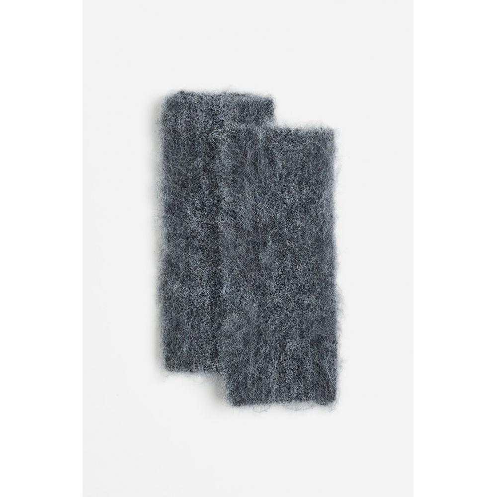 

Перчатки без пальцев HM Alpaca Blend темно-серые