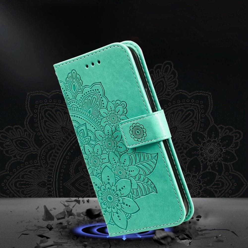 Flip Case for Xiaomi Redmi Note 12 5G / POCO X5 5G, Mandala, Green