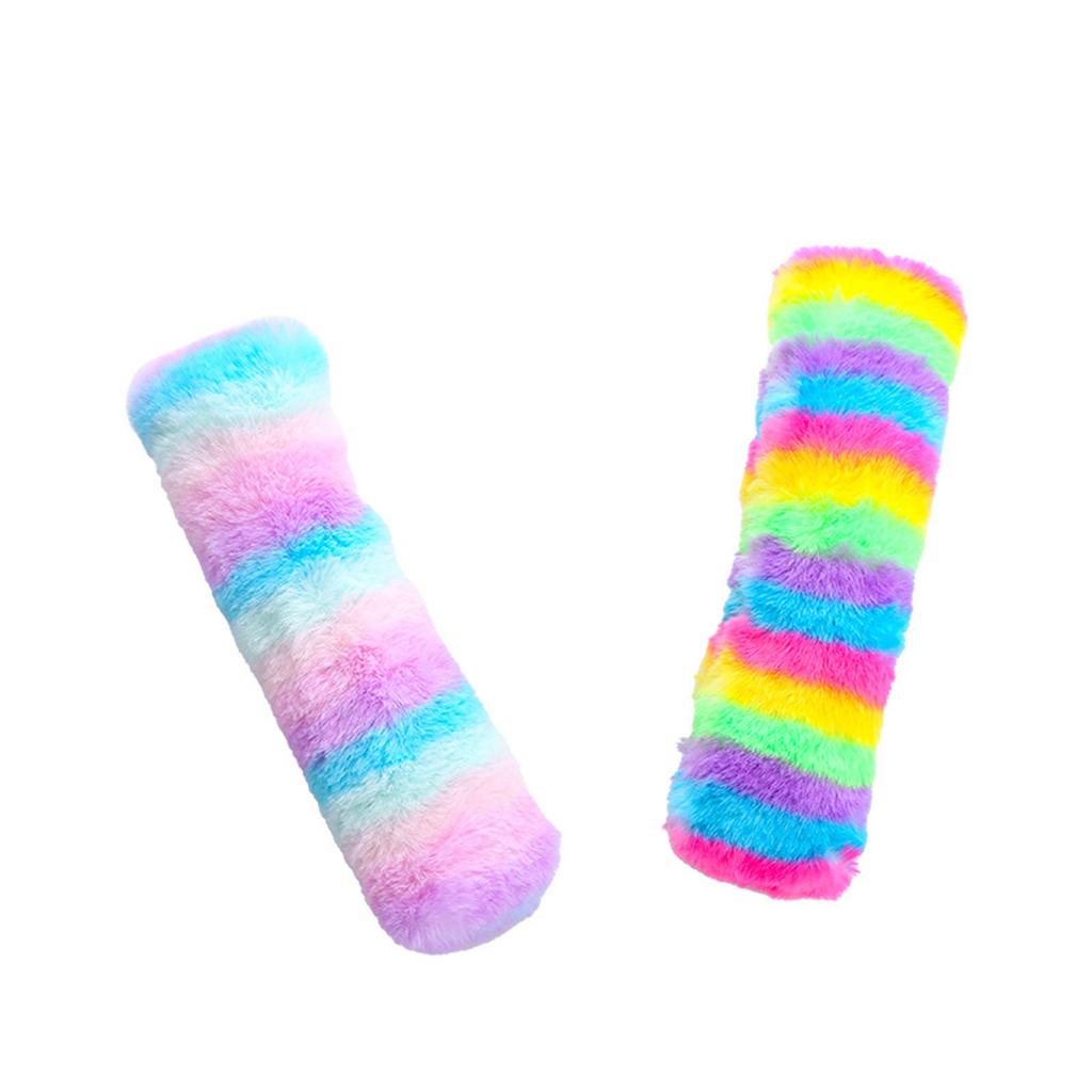 Plush Cat Pillow Toy Filled Catmint Tie Dye Color Cute Playing Toy for Cat Interactive Pillow Cat Indoor Cuddling Toy