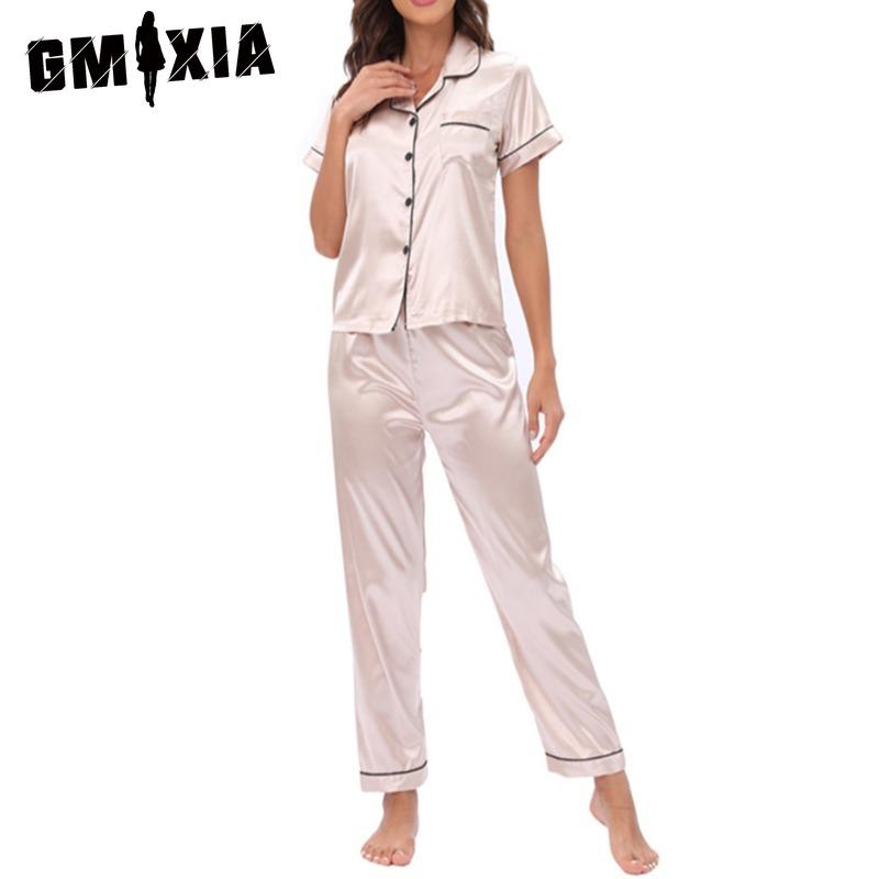 

GMXIA Women s Loungewear Two-piece Loungewear Pyjama Set XL шампанского