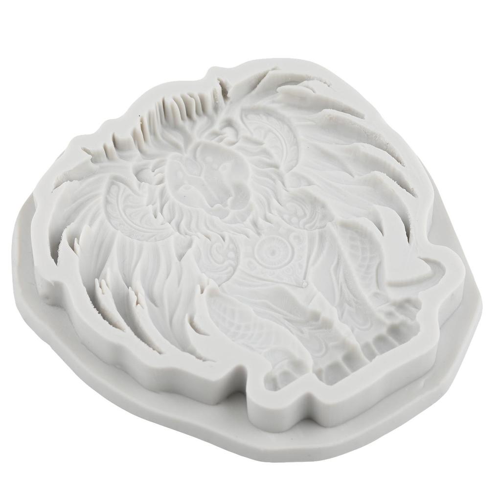 Lion Silicone Mold Lion Fondant Molds Cake Decorating Tools Cupcake Topper Candy Sugar Craft Gum Paste Polymer Clay
