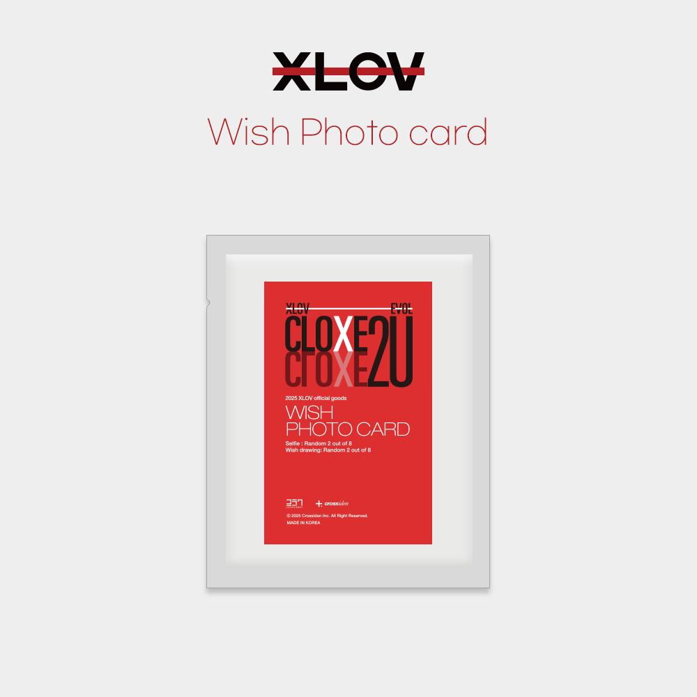 

(БРЕЛОК-КЕЙКАП / ФОТОКАРТОЧКА-ПОЖЕЛАНИЕ) XLOV 2025 2-й ФАН-ФАНМИТИНГ [CLOXE 2U] MD WISH PHOTOCARD