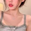 Ins Wind Pearl Necklace Design Collarbone Chain Love Pendant Jewelry