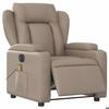 VidaXL Electric Reclining Massage Chair Cappuccino Faux Leather 3204543