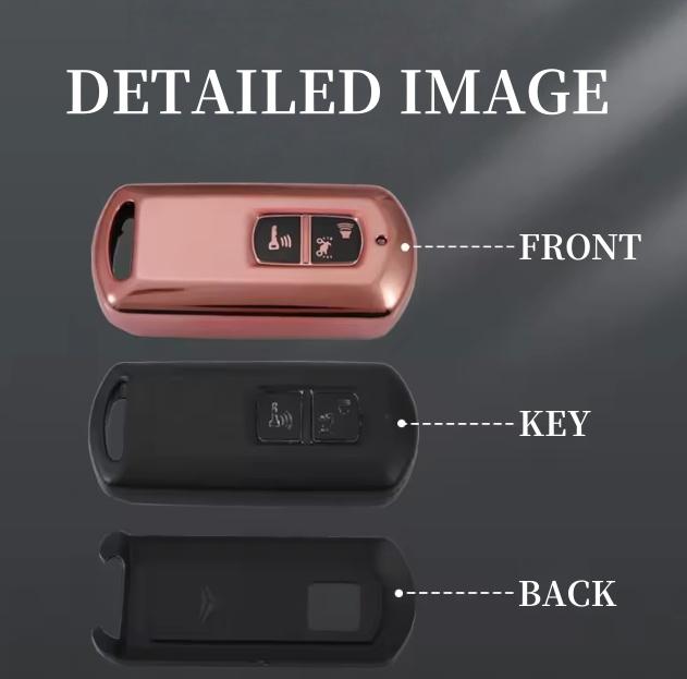 2 Buttons Car Motor Remote Key Cover Case For Honda PCX 150 VARIO SH125 Super Cub C125 Scooter Key Holder Shell Keychain
