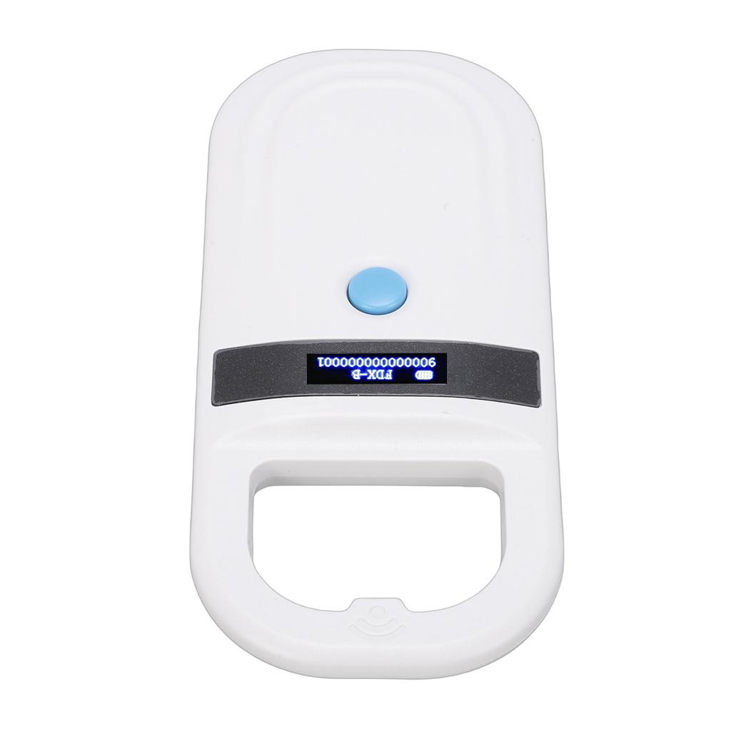 Pet Microchip Reader 128 Records Data Storage Animal ID Tag Handheld Scanner with OLED Display Screen Support for FDX B