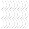 30Pcs 304 Stainless Steel Pendants, Twist, Stainless Steel Color, 40x2x1mm, Hole: 1.6mm