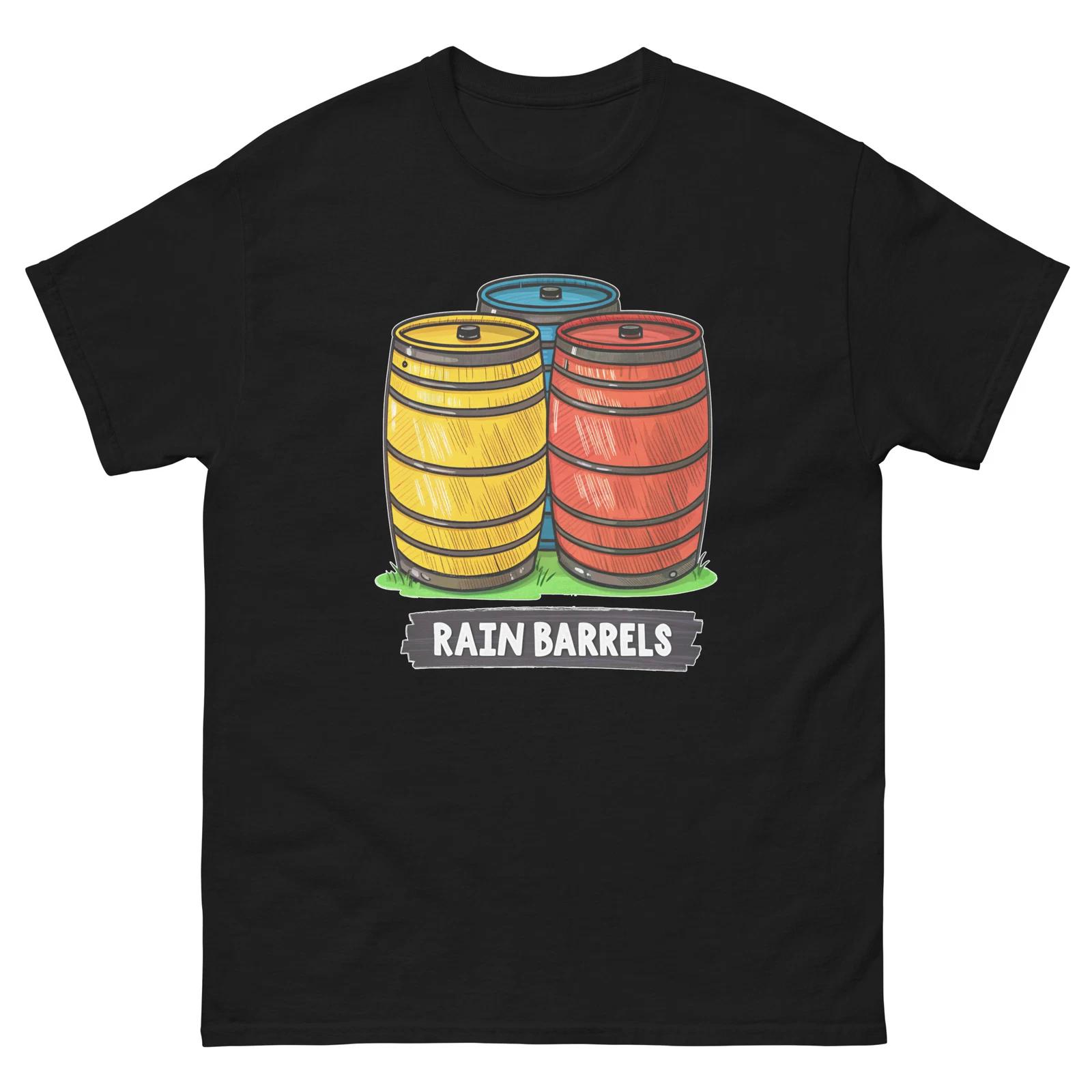 

Rain Barrels Farming Rural Life Agriculture T-Shirt 2XL