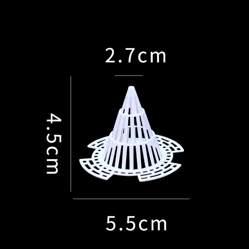 

Прозрачное коническое основание горшка: Воздухопроницаемая дренажная сетка для суккулентов, препятствующая гниению корней