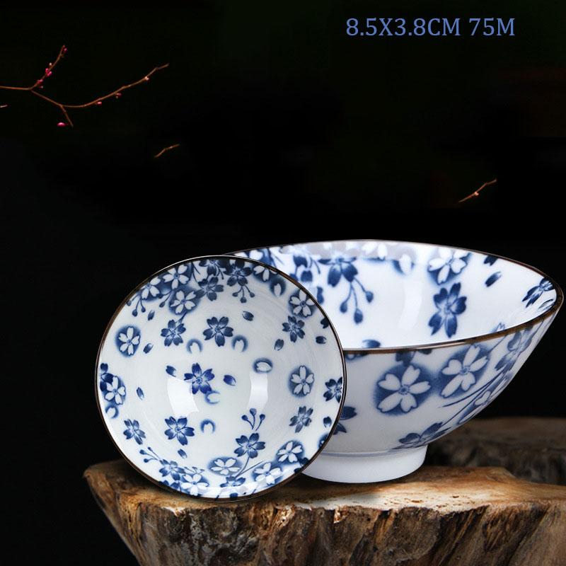 Retro Chinese Ceramic Tea Set Tea Set Small Tea Cup Single Cup Blue and White Porcelain Cup Chazhan Personal Cup Bowl Master Cup