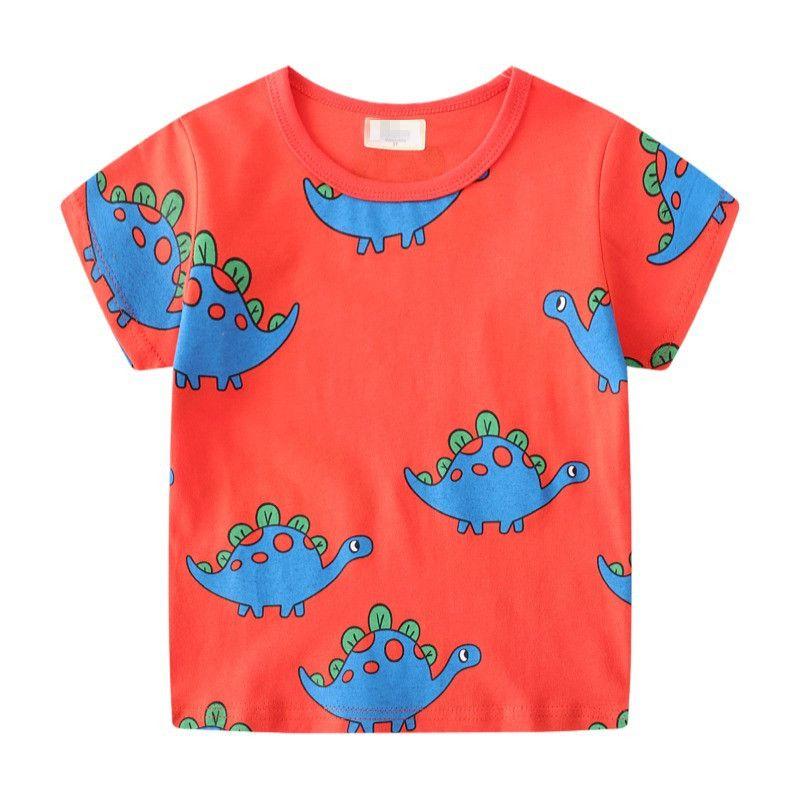 Dinosaur Summer Baby and Infant 3-Year-Old Round Neck Short-Sleeved T-shirt