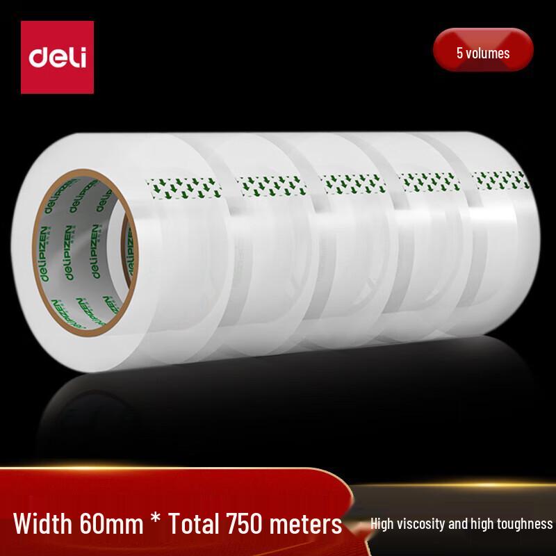 Deli Heavy-Duty Clear Packing Tape